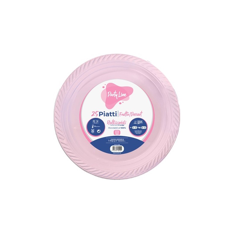PIATTI PLAST.FRUTTA ROSA 25PZ PIATTI PLAST.FRUTTA ROSA 25PZ