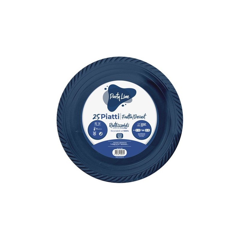 PIATTI PLAST.FRUTTA BLU 25PZ PIATTI PLAST.FRUTTA BLU 25PZ