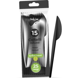 COLTELLI PP RIUTILIZ.15PZ NERI