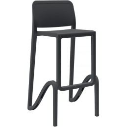 SGABELLO GIANO 75 NERO ARETA