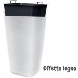 VASO GLAMOUR 30x30x57 BIANCO