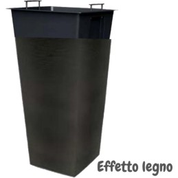VASO GLAMOUR 25x25x46 ANTRACIT