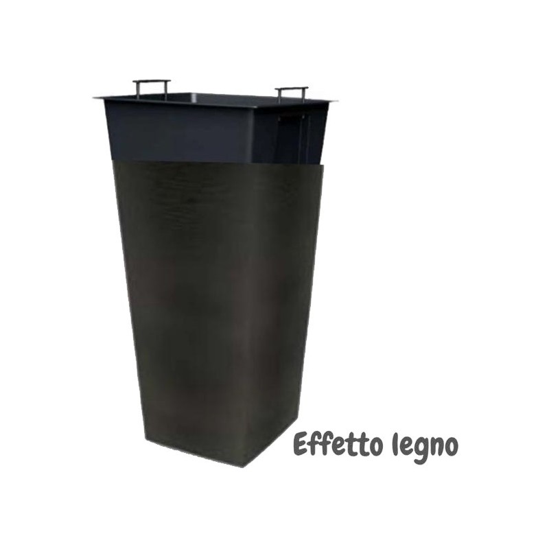 VASO GLAMOUR 25x25x46 ANTRACIT VASO GLAMOUR 25x25x46 ANTRACIT