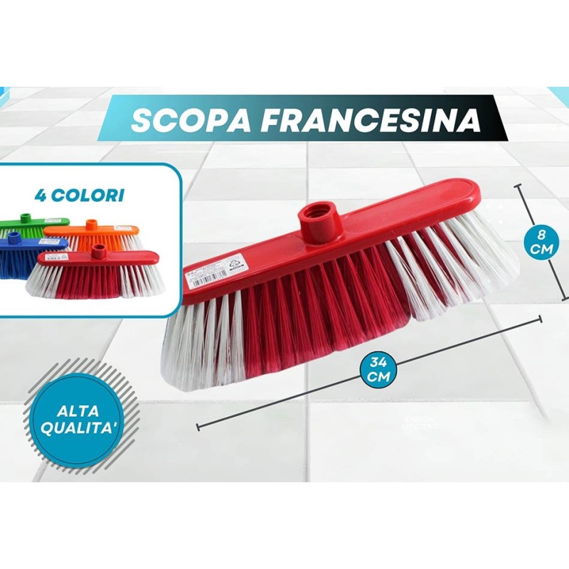 SCOPA FRANCESINA BICOLORE