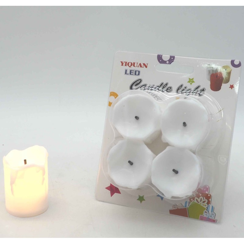 SET 4CANDELE H.5cm LUCE BIANCA