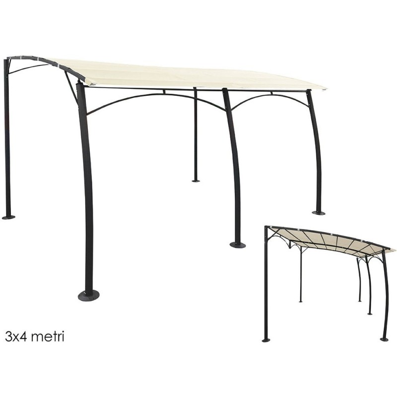 GAZEBO 3x4 VERANDA ECRU 89415