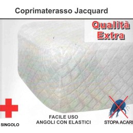 COPRIMATERASSO JACQUARD 1P