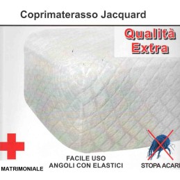 COPRIMATERASSO JACQUARD 2P