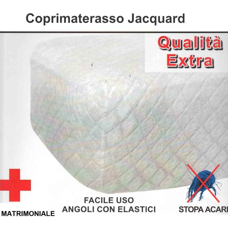 COPRIMATERASSO JACQUARD 2P