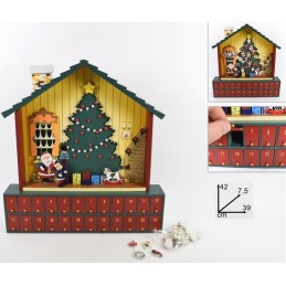 CASETTA LEGNO BABBO N.CALENDAR