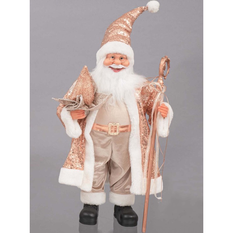 BABBO NATALE 60cm ROSA