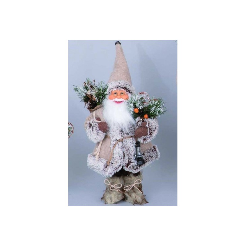 BABBO NATALE MARRONE 40cm