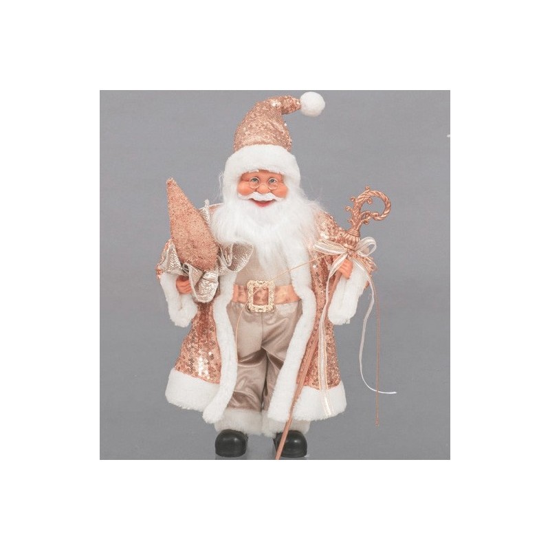 BABBO NATALE 40cm ROSA