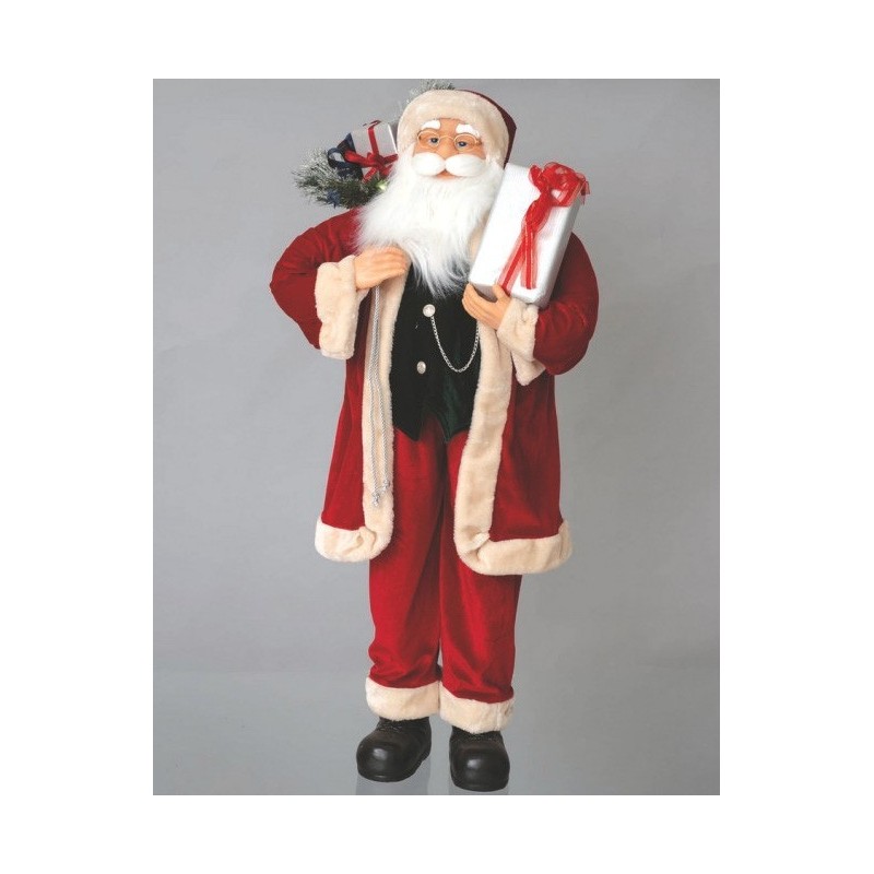 BABBO NATALE 120cm C/PACCHI