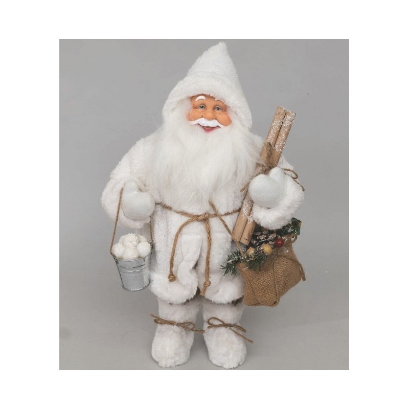 BABBO NATALE 40cm BIANCO