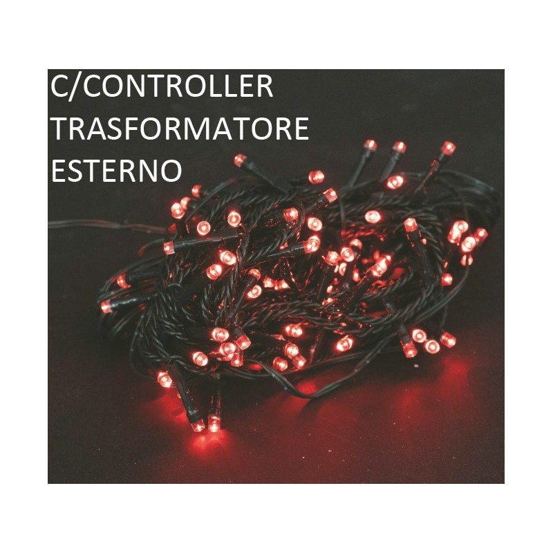 100 LED ROSSO MT.3+2 ESTERNO