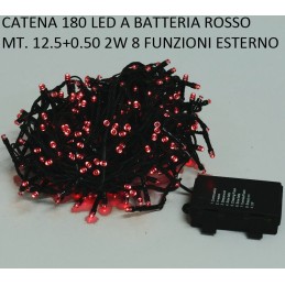 LED 180 ROSSO BATTERIA EST.