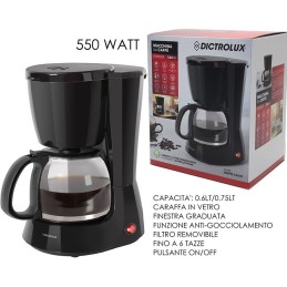 MACCHINA DA CAFFE 0.75LT 550W