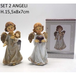 SET 2 ANGELI 15cm CREARE