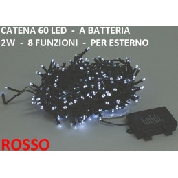 LED 60 ROSSO EST. BATTERIA