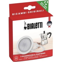 RICAMBIO GUARNIZIONI + FILTRO MOKA 6 TZ. BIALETTI