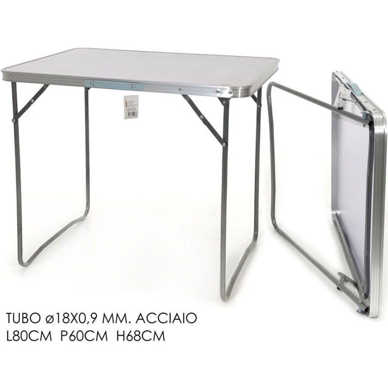 TAVOLO ACCIAIO 80x60x68cm D18