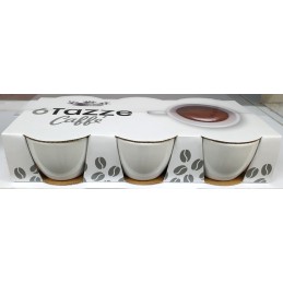 6 TAZZE CAFFE' BASSE BIANCO 29579 LET.