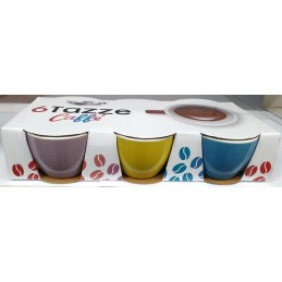 6 TAZZE CAFFE' BASSE COLOR 29880 LET.