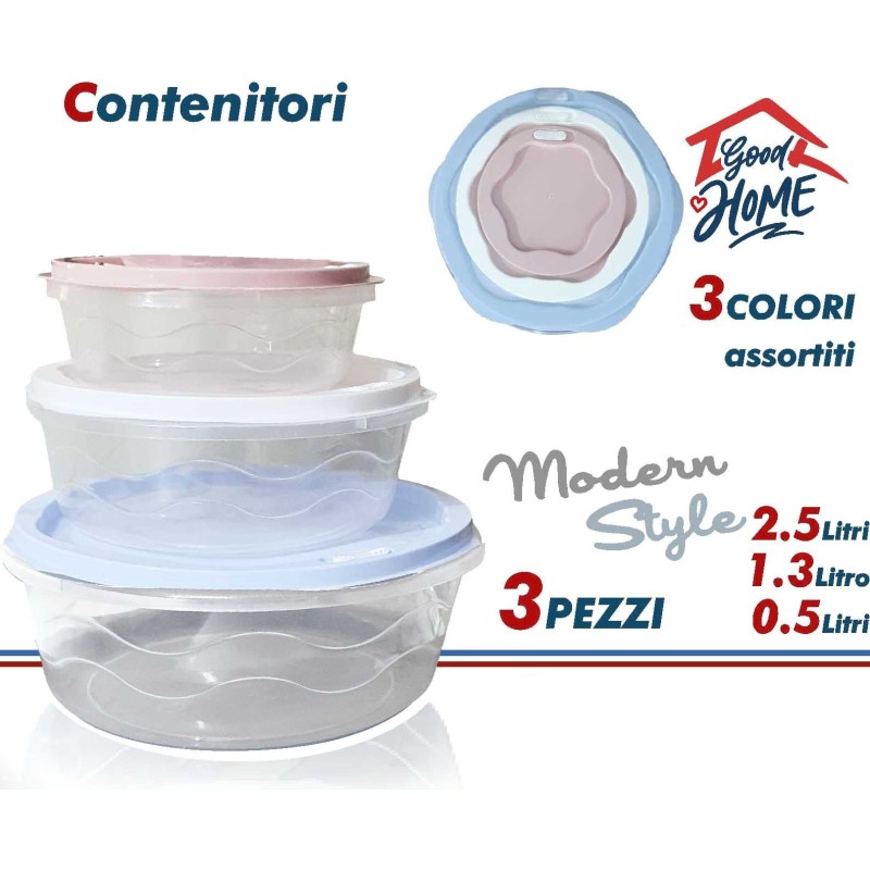 3 CONTENITORI ROT. MEDI MODERN