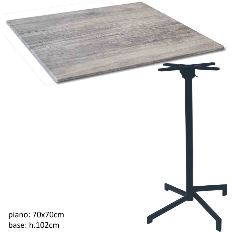 TAVOLO 70cm GRIGIO 26664-41325 CRIBEL