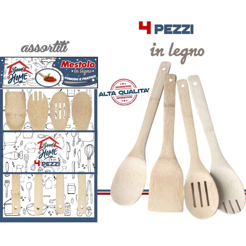 MESTOLI LEGNO 4 PZ. 39580